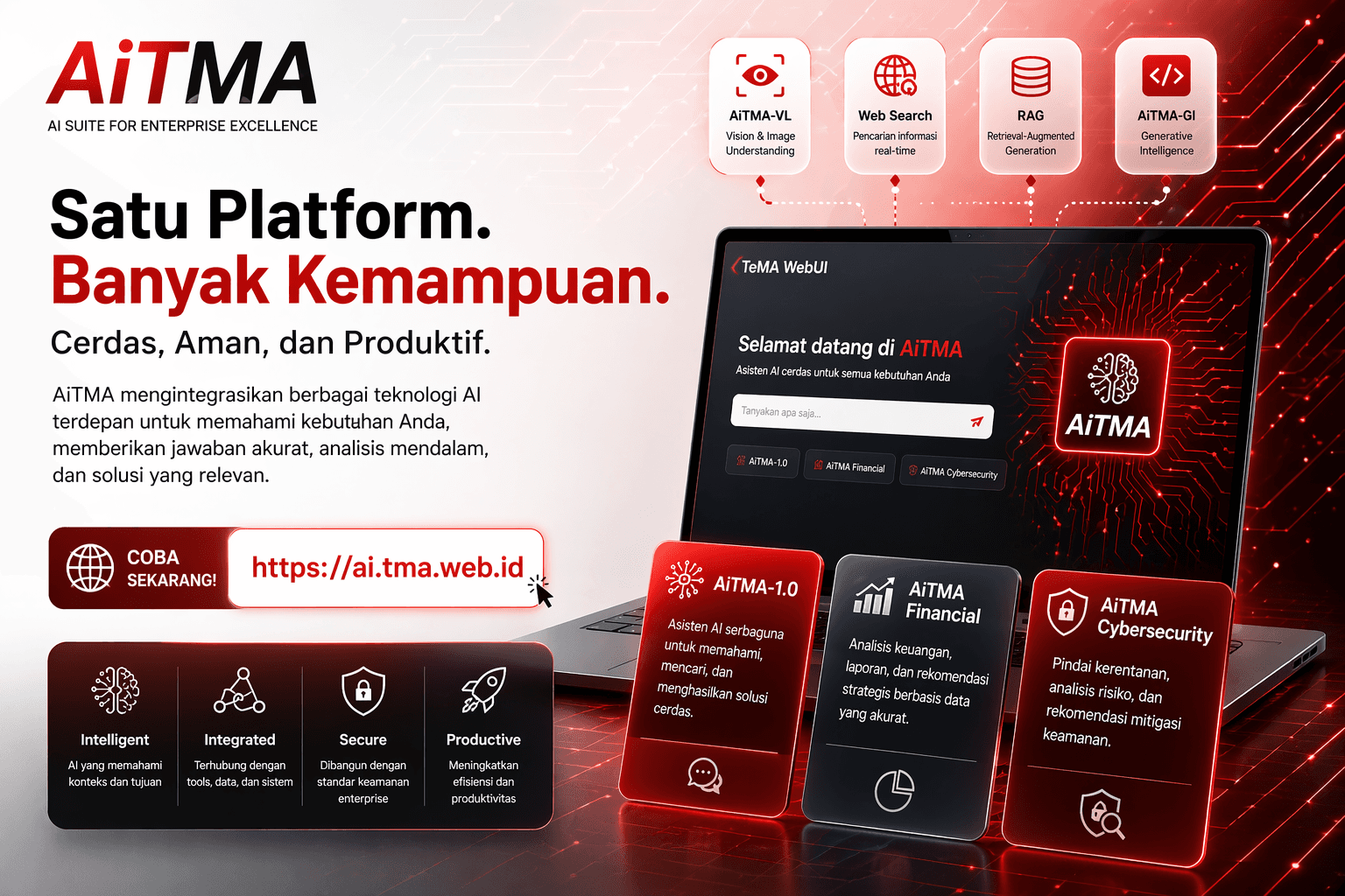 AiTMA: Satu Platform AI untuk Semua Kebutuhan—Cerdas, Aman, dan Siap Digunakan