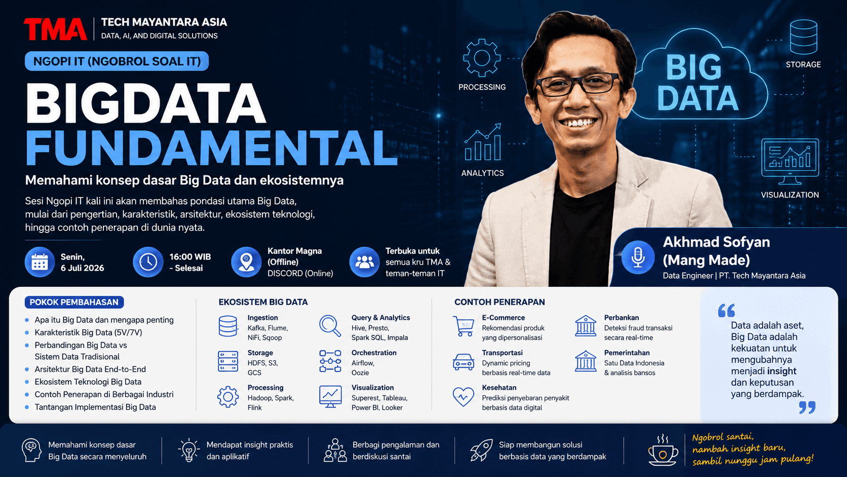 NGOPI IT TMA Bahas Big Data Fundamental: Membangun Fondasi Data Engineering untuk Era Digital